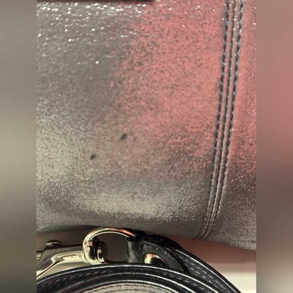 Coach Poppy 2011 Silver/Gunmetal Metallic Convertible Shoulder Bag - Picture 13 of 13